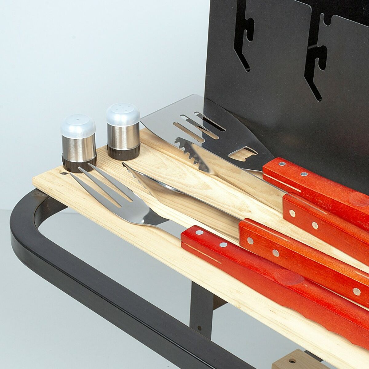 Set Utensili da Barbecue Aktive 7 Pezzi Barbecue Acciaio inossidabile 42 x 67 x 3 cm (4 Unità) - Immagine 3