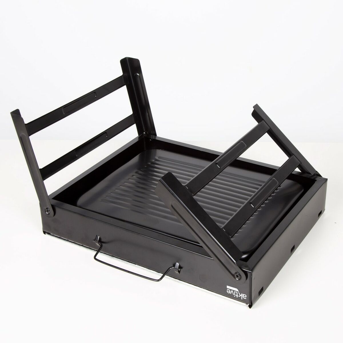Barbecue Portatile Aktive Rettangolare Nero Acciaio 40 x 20 x 28 cm - Immagine 7