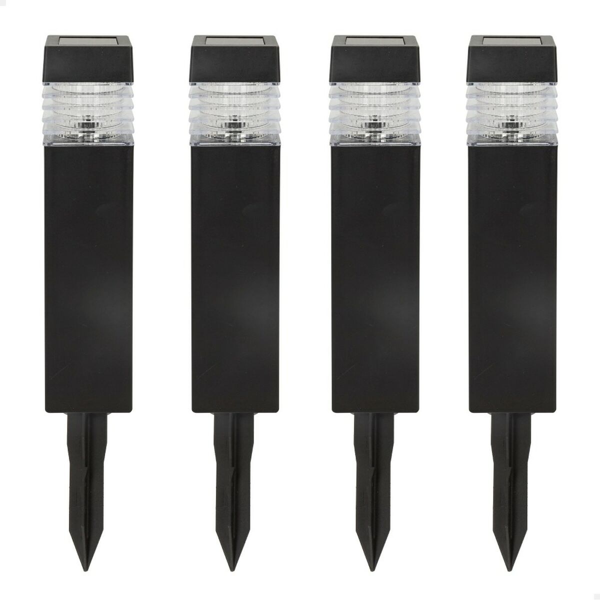 Set di picchetti solari da giardino Aktive 4 Pezzi Plastica 6 x 39,5 x 6 cm (4 Unità) - Immagine 2