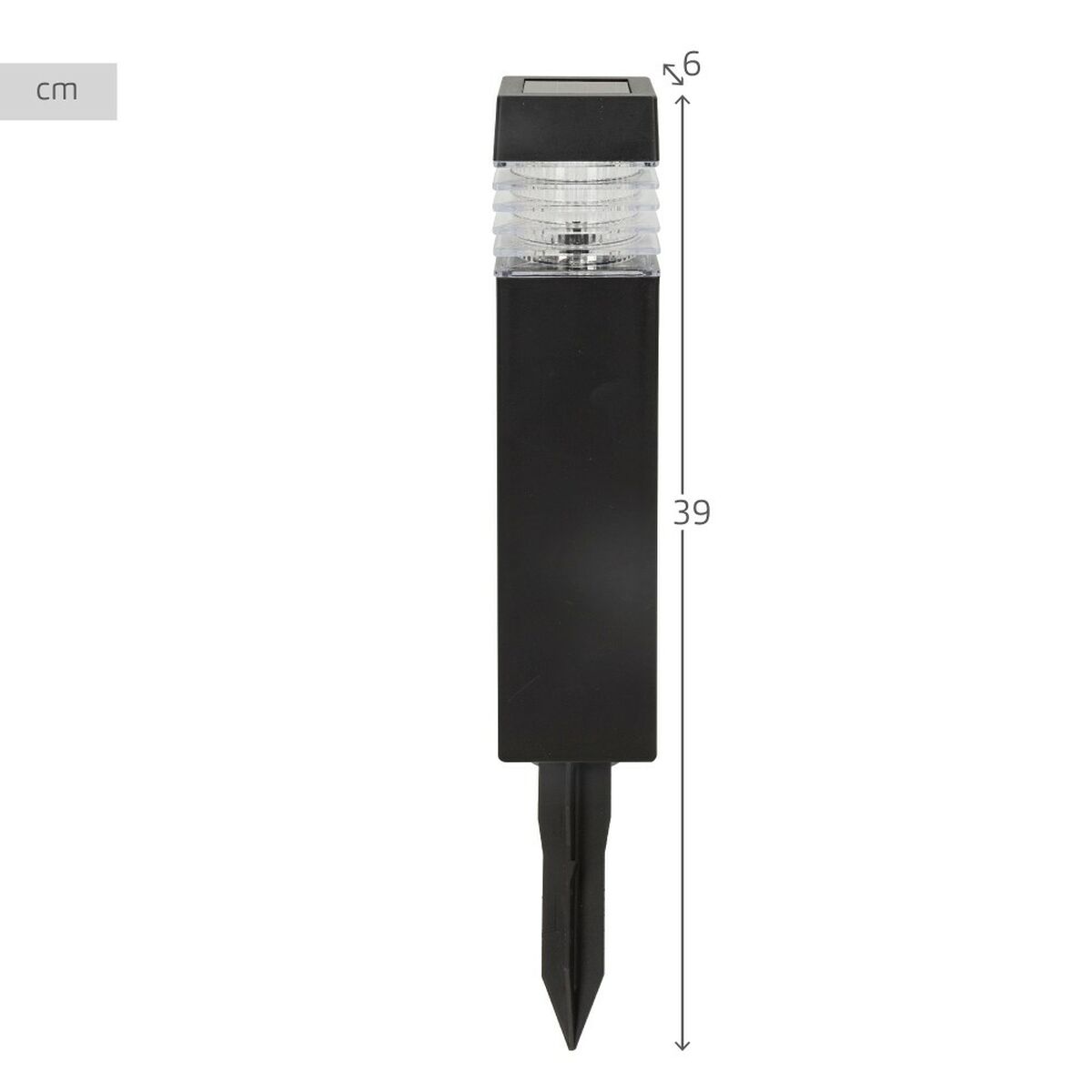 Set di picchetti solari da giardino Aktive 4 Pezzi Plastica 6 x 39,5 x 6 cm (4 Unità) - Immagine 5