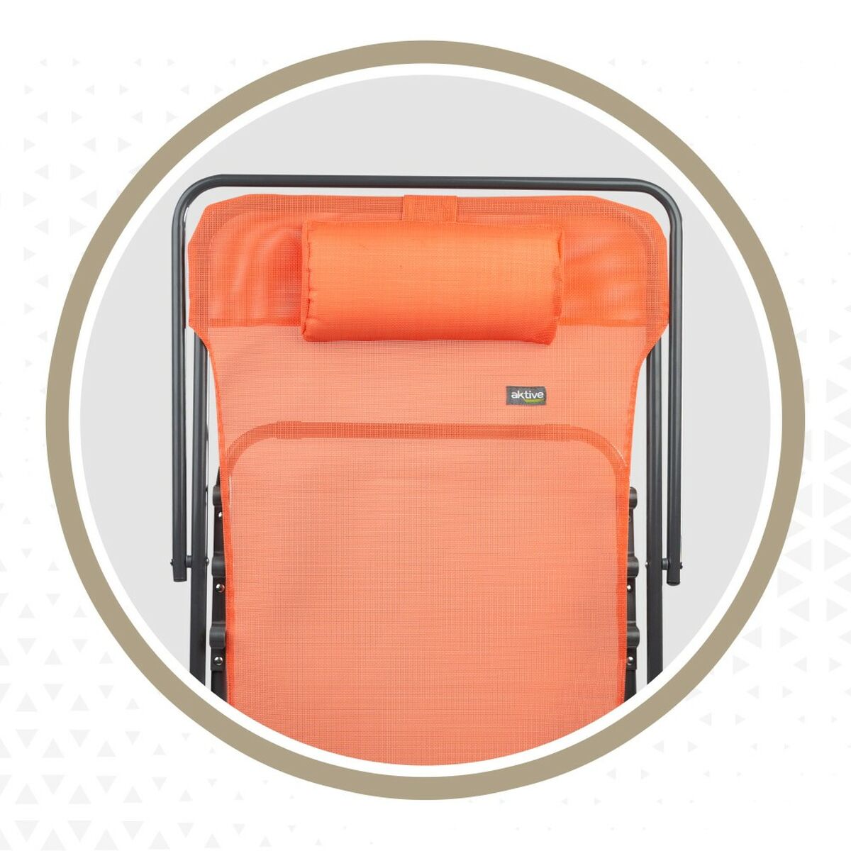 Lettino reclinabile Aktive Arancio 53 x 87 x 78 cm (4 Unità) - Immagine 7