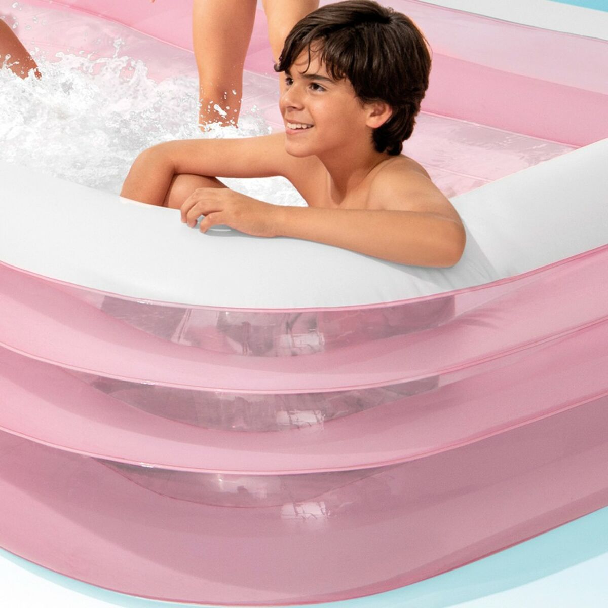 Piscina Gonfiabile per Bambini Intex 1050 L 305 x 56 x 183 cm Rosa (2 Unità) - Immagine 7