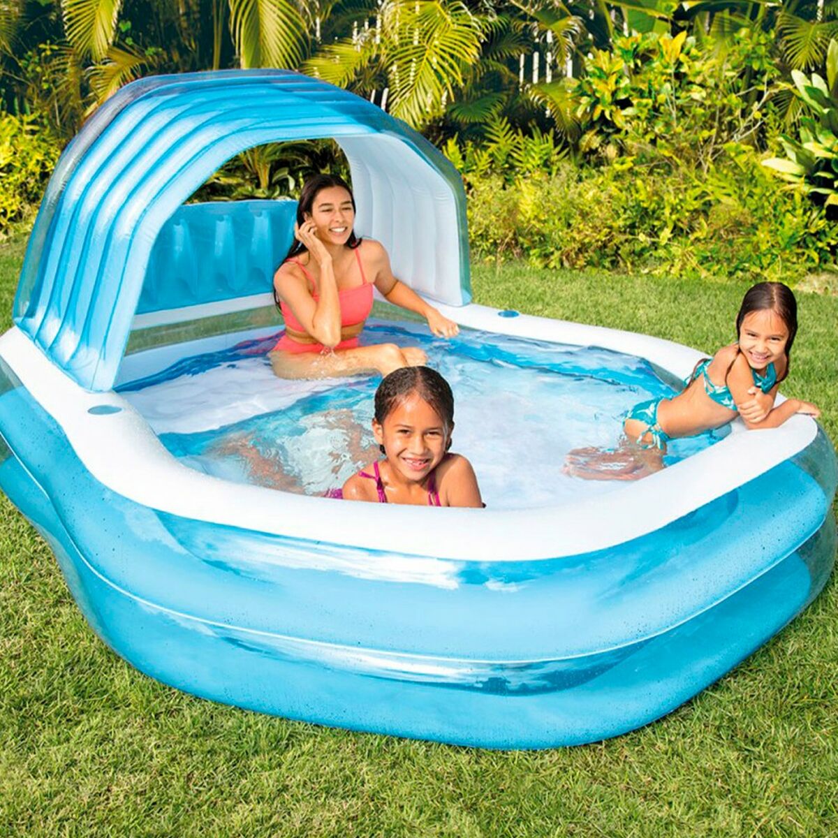Piscina Gonfiabile Intex Azzurro 530 l 229 x 135 x 191 cm (2 Unità) - Immagine 6