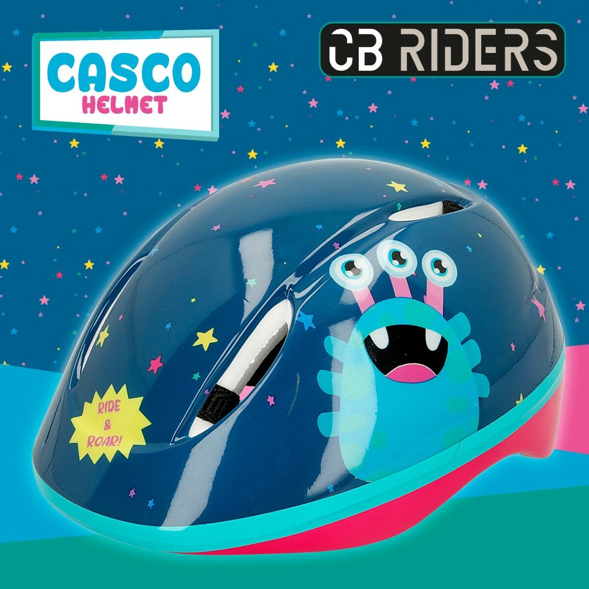 Kit casco e ginocchiere Colorbaby Mostro (4 Unità) - Immagine 3