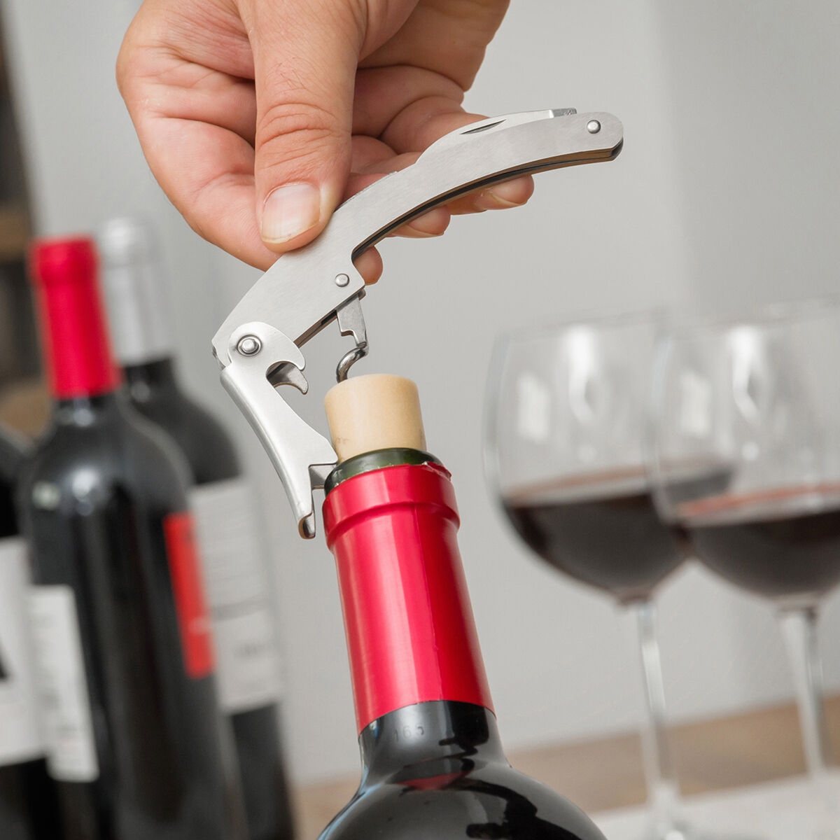 Astuccio a Bottiglia per Utensili Vino InnovaGoods 5 Pezzi - Immagine 3