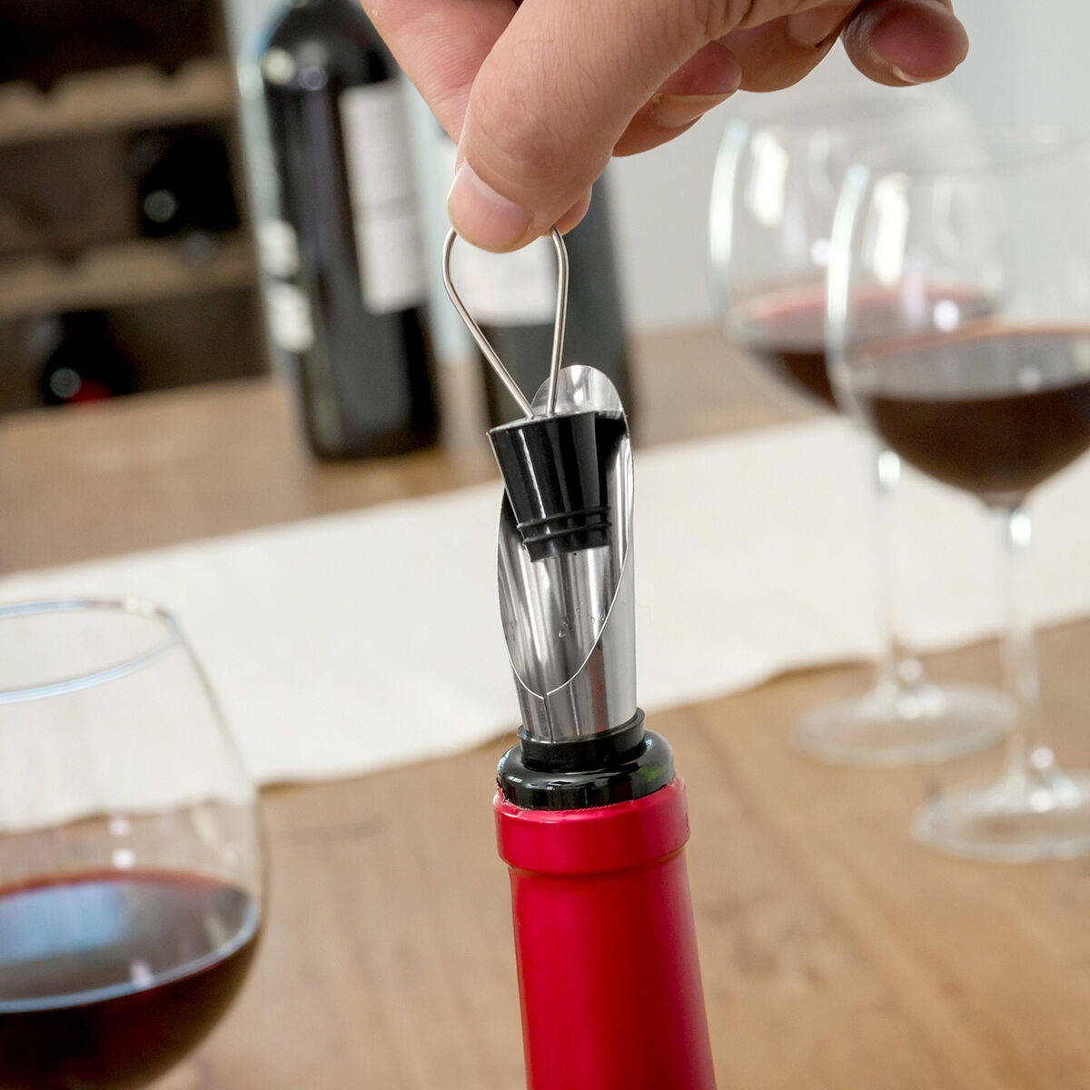 Astuccio a Bottiglia per Utensili Vino InnovaGoods 5 Pezzi - Immagine 6