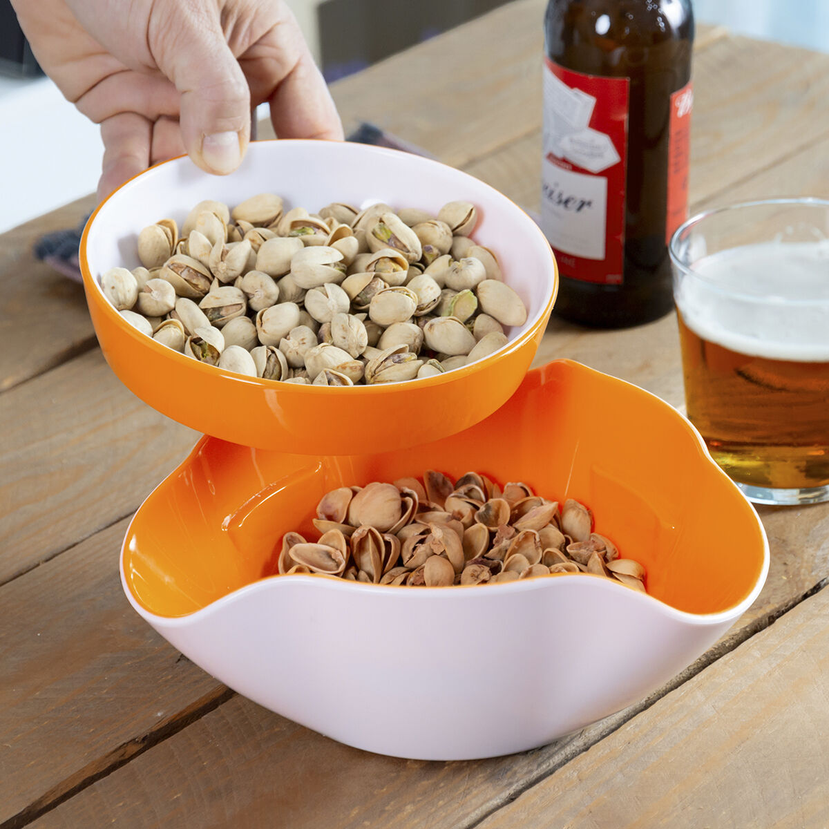 Ciotole per Aperitivi 2 in 1 InnovaGoods 2 Pezzi - Immagine 2