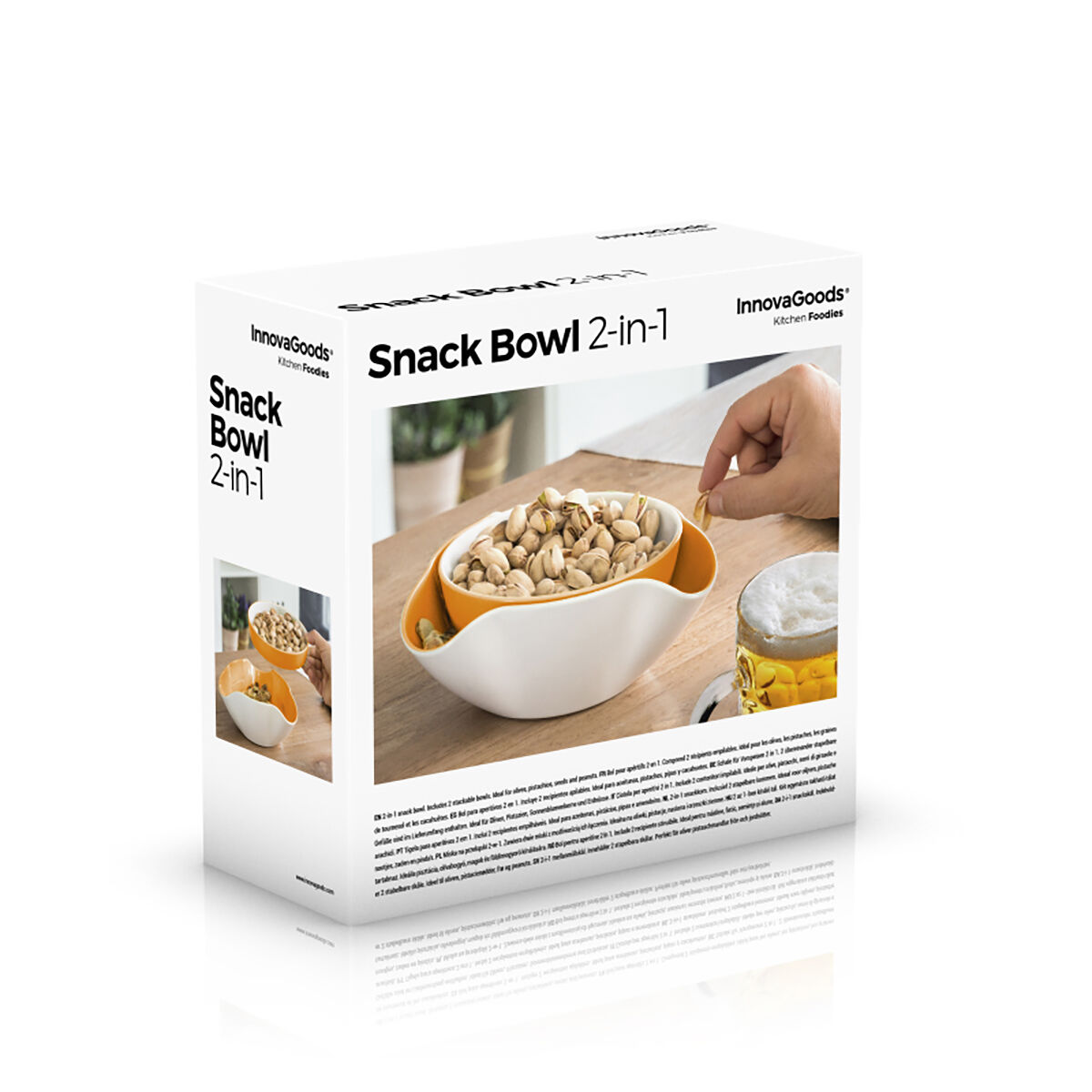 Ciotole per Aperitivi 2 in 1 InnovaGoods 2 Pezzi - Immagine 8