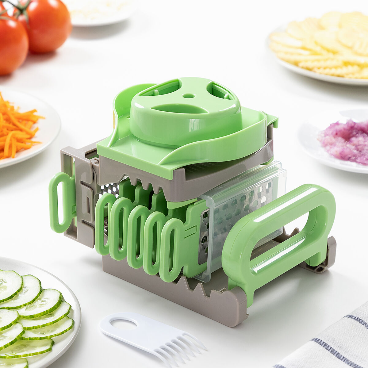 Grattugia pieghevole mandolino 6 in 1 Choppie InnovaGoods - Immagine 2