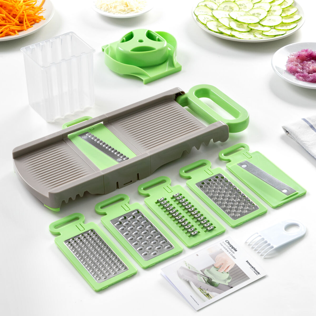 Grattugia pieghevole mandolino 6 in 1 Choppie InnovaGoods - Immagine 3
