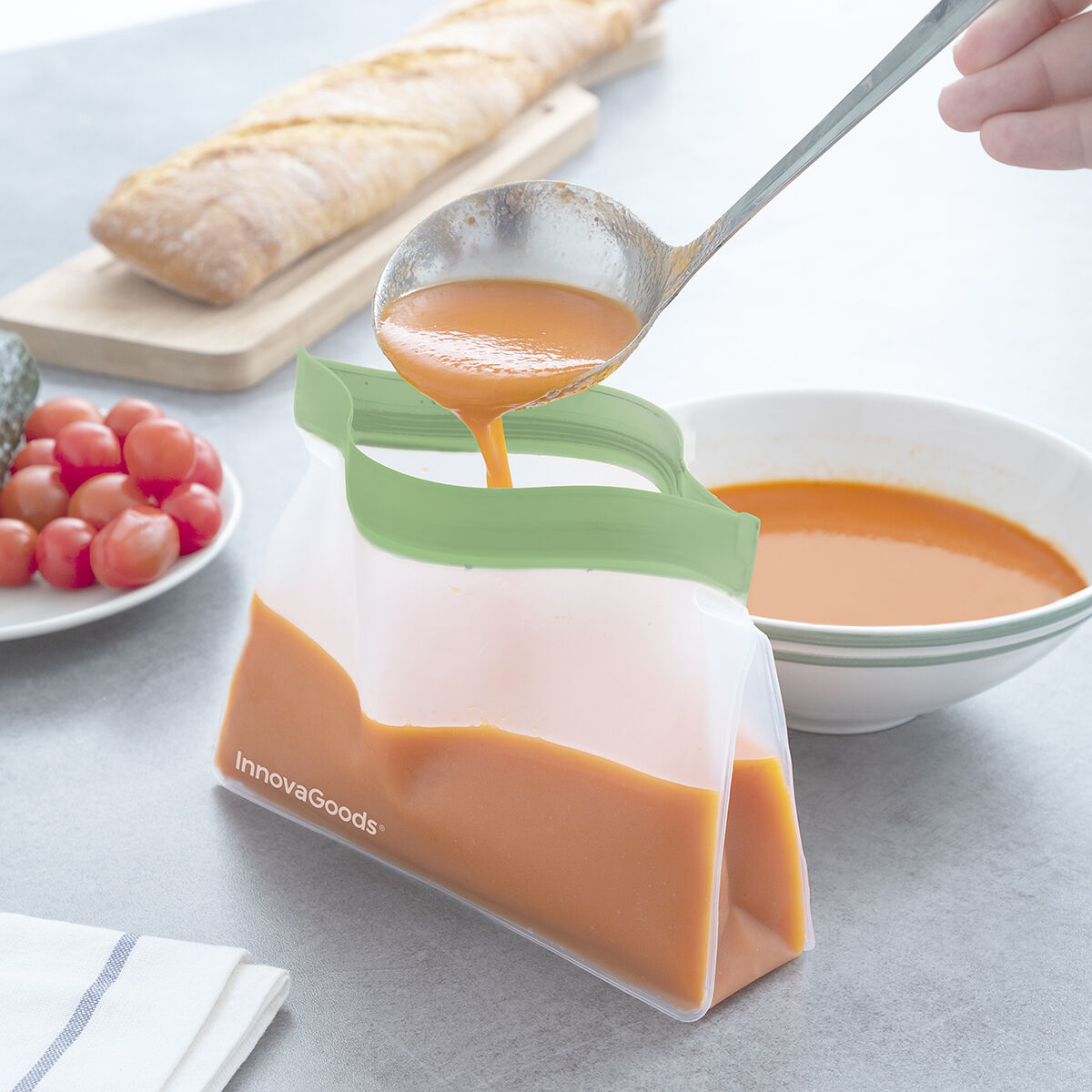 Set di Sacchetti Riutilizzabili Ermetici Zags InnovaGoods 6 Unità - Immagine 2