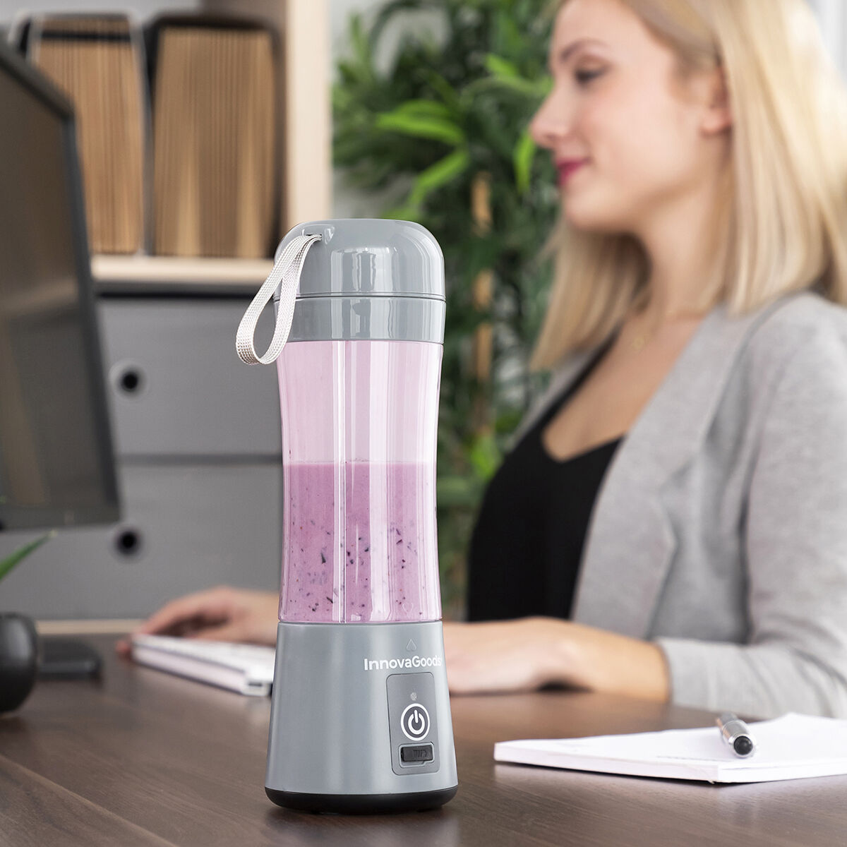 Frullatore a Immersione Portatile Ricaricabile Shakuit InnovaGoods - Immagine 3