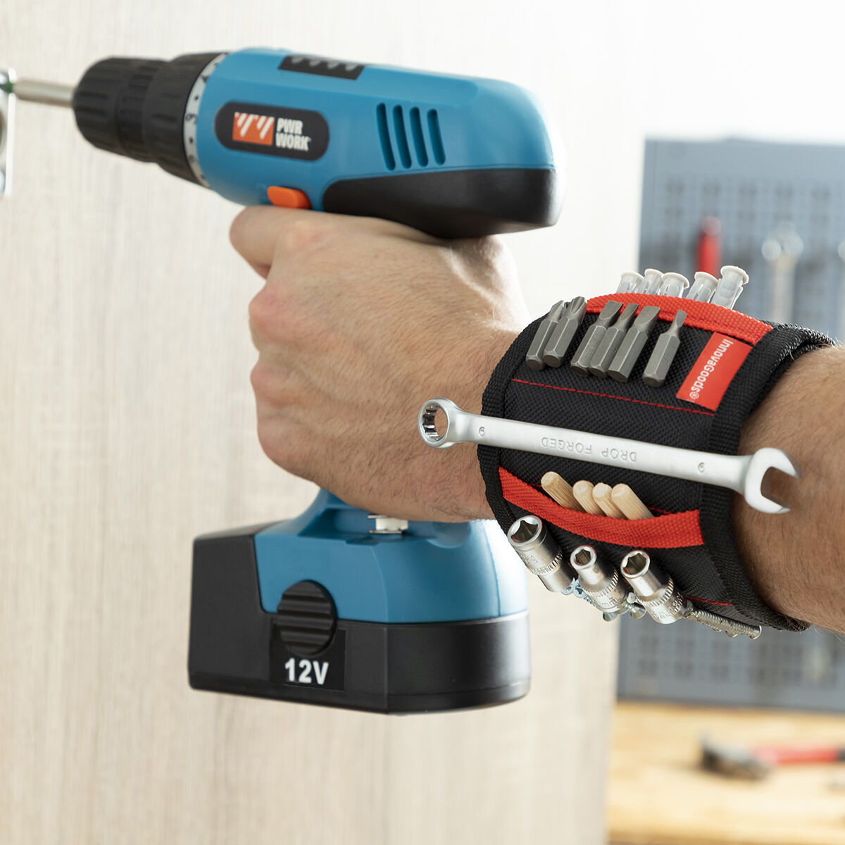 Polsiera Magnetica per Bricolage WrisTool InnovaGoods - Immagine 1