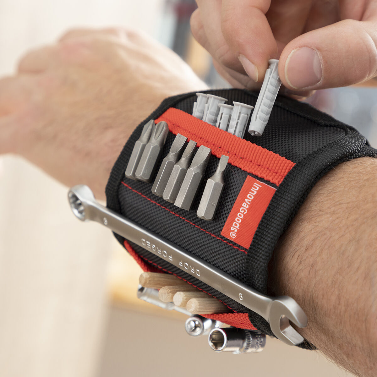 Polsiera Magnetica per Bricolage WrisTool InnovaGoods - Immagine 2