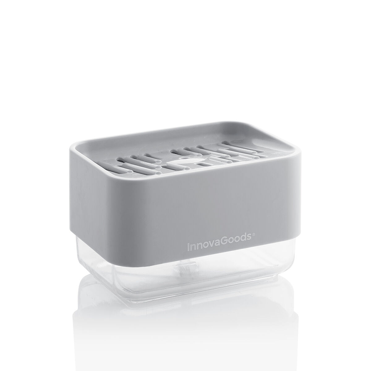 Dispenser di Sapone 2 in 1 per Lavandino Pushoap InnovaGoods - Immagine 8