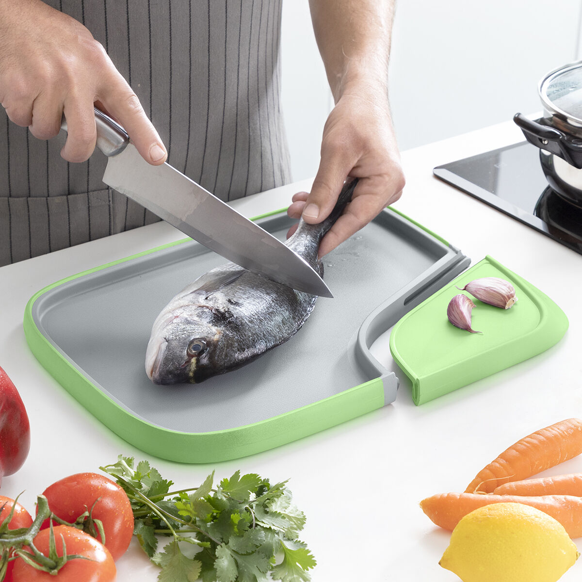 Tagliere da Cucina Reversibile Multifunzione Reblok InnovaGoods - Immagine 3
