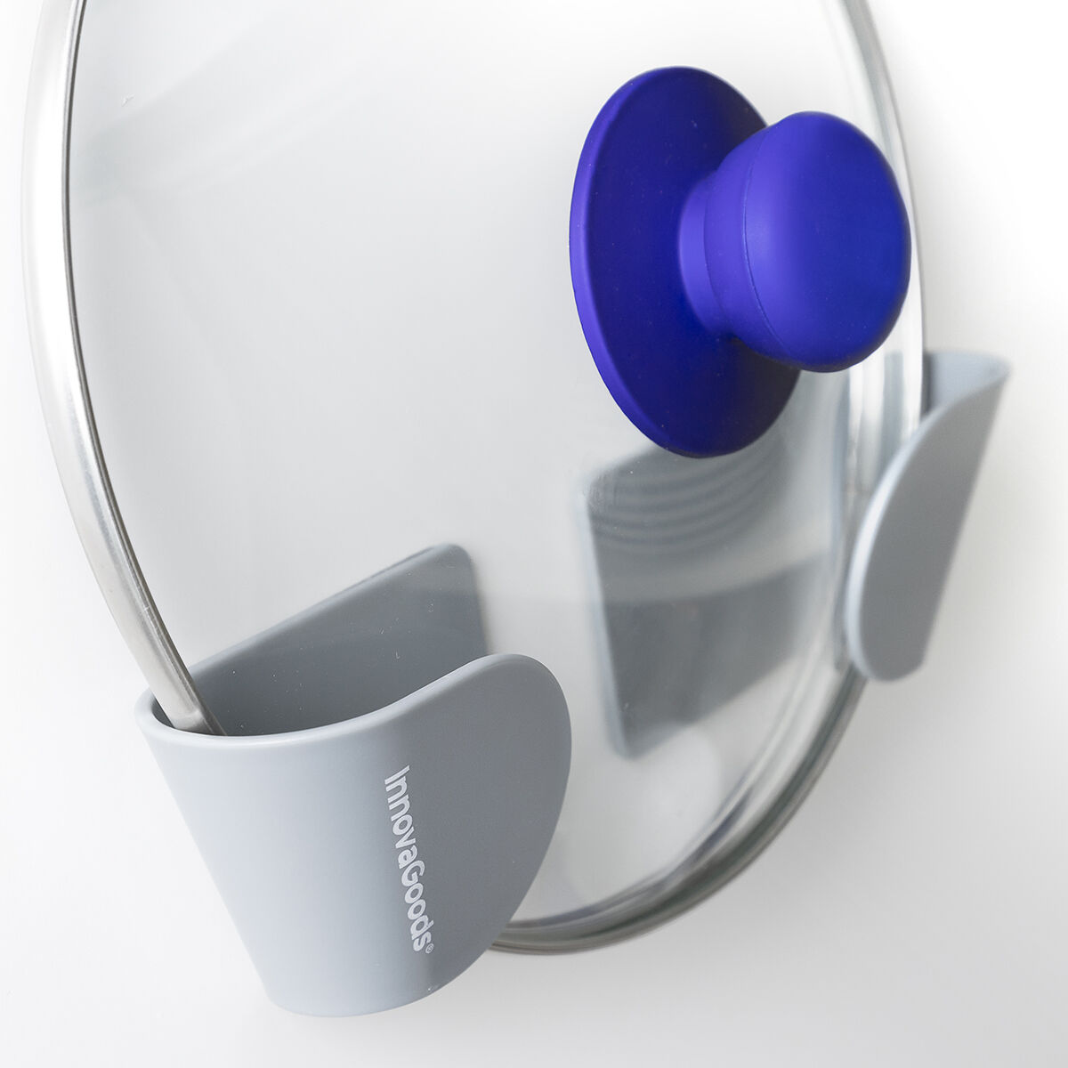 Set di 3 Supporti Adesivi per Coperchi da Cucina Smarack InnovaGoods - Immagine 3