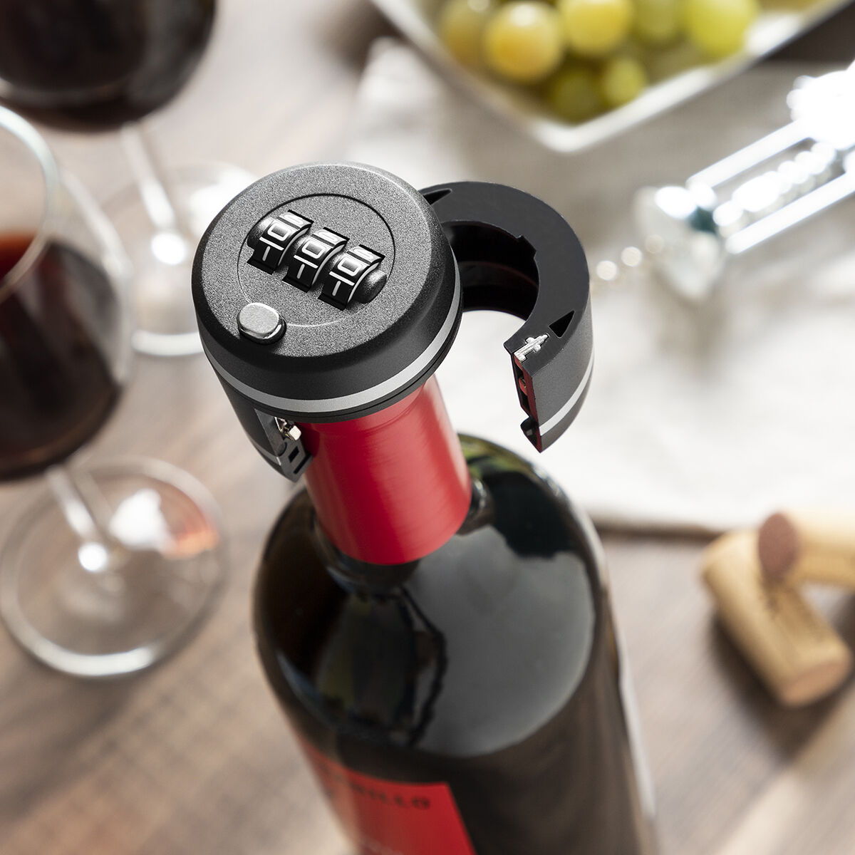 Lucchetto per Bottiglie di Vino Botlock InnovaGoods ‎V0103355 - Immagine 2