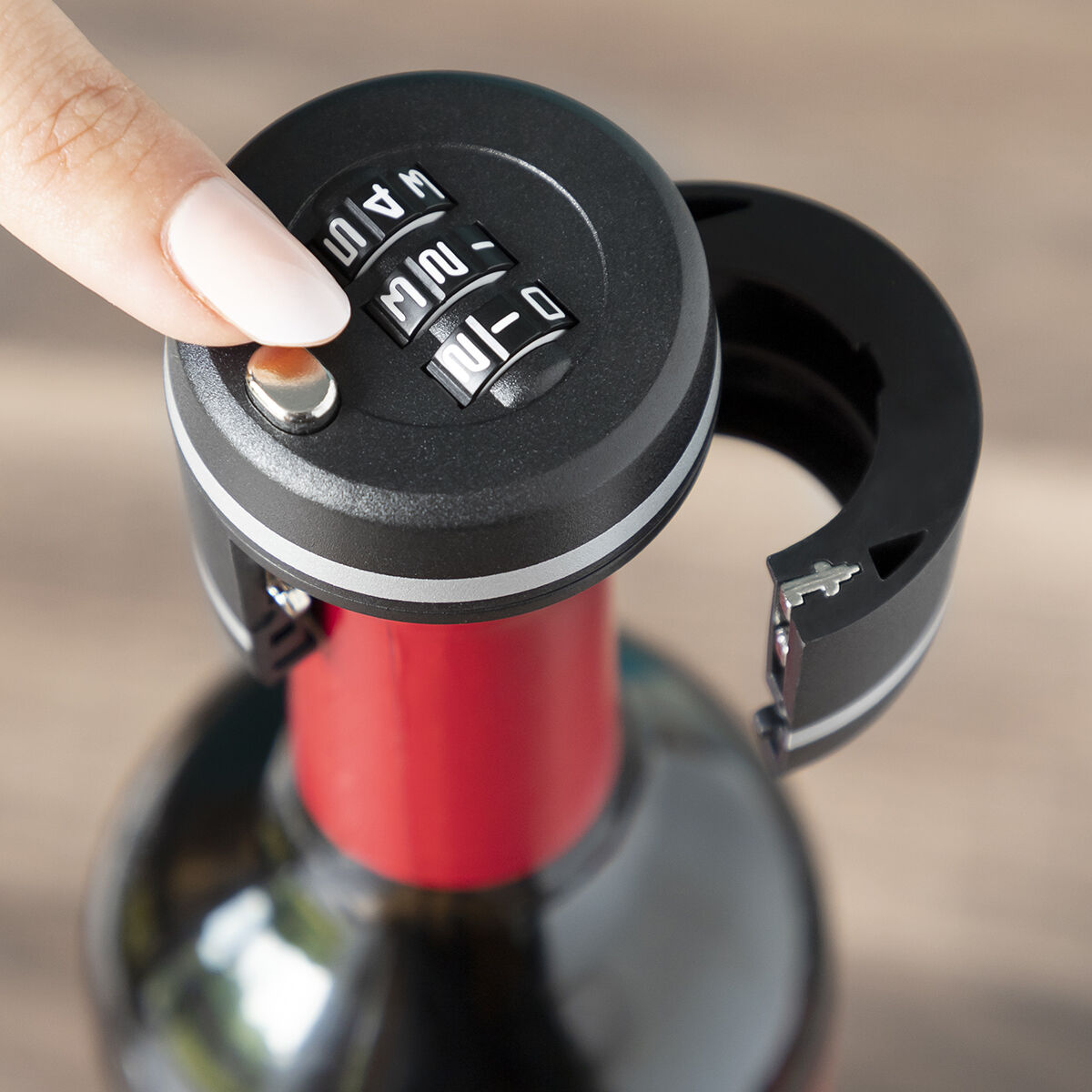 Lucchetto per Bottiglie di Vino Botlock InnovaGoods ‎V0103355 - Immagine 3