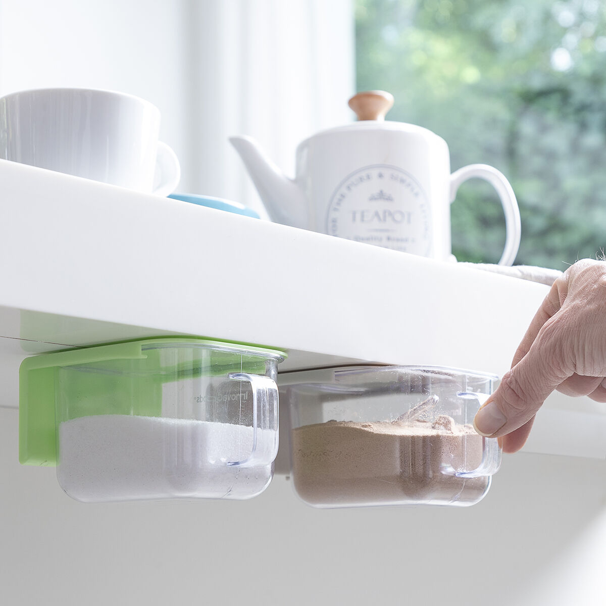 Contenitori da Cucina Adesivi Estraibili Handstore InnovaGoods 2 Unità - Immagine 4