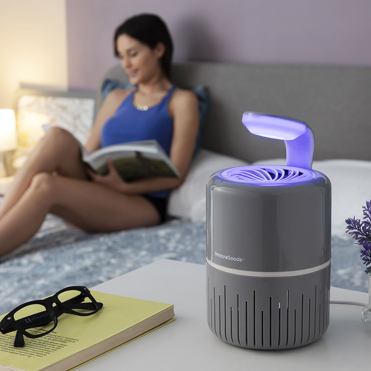 Lampada Antizanzare tramite Aspirazione KL Drain InnovaGoods - Immagine 2