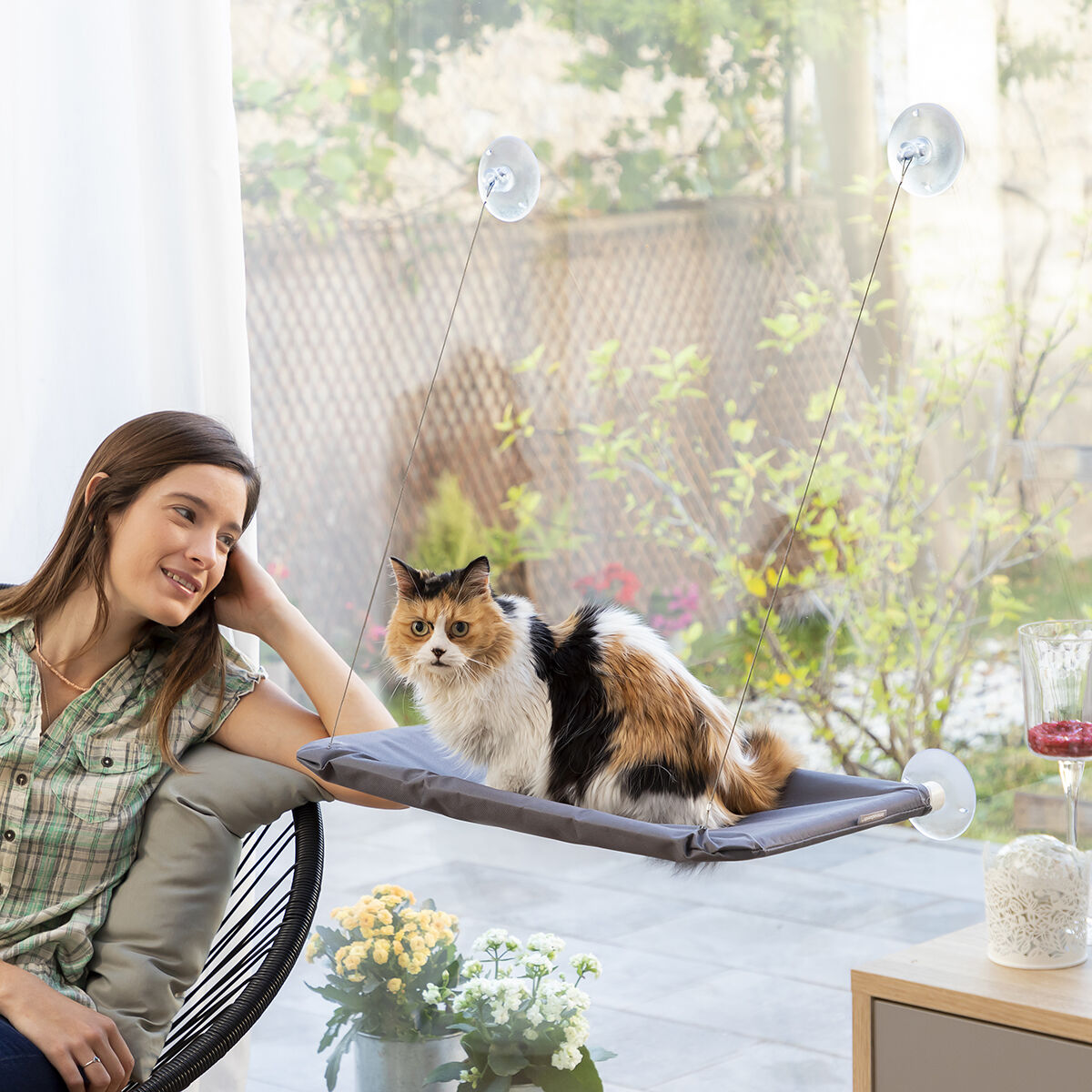 Amaca Pensile per Gatti Catlax InnovaGoods - Immagine 2