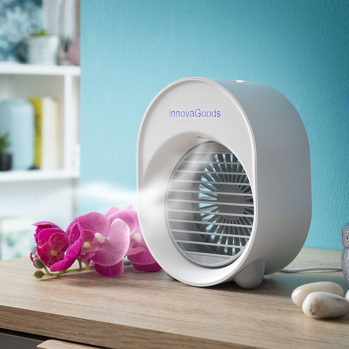 Mini Climatizzatore Umidificatore a Ultrasuoni con LED Koolizer InnovaGoods - Immagine 2