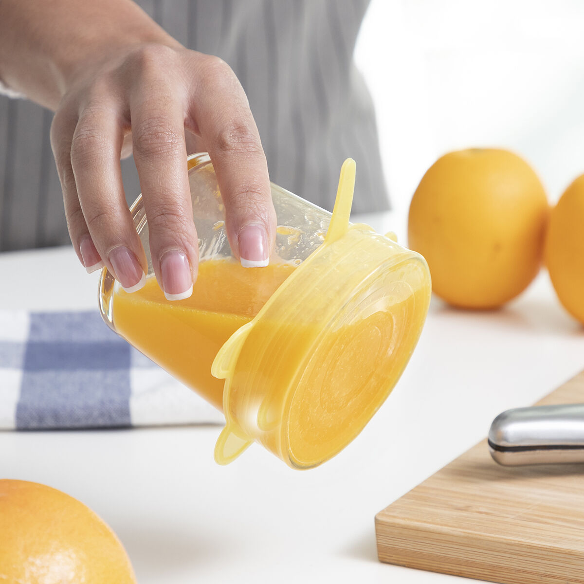 Set di 10 Coperchi in Silicone Estensibili e Riutilizzabili Lilyd InnovaGoods - Immagine 7
