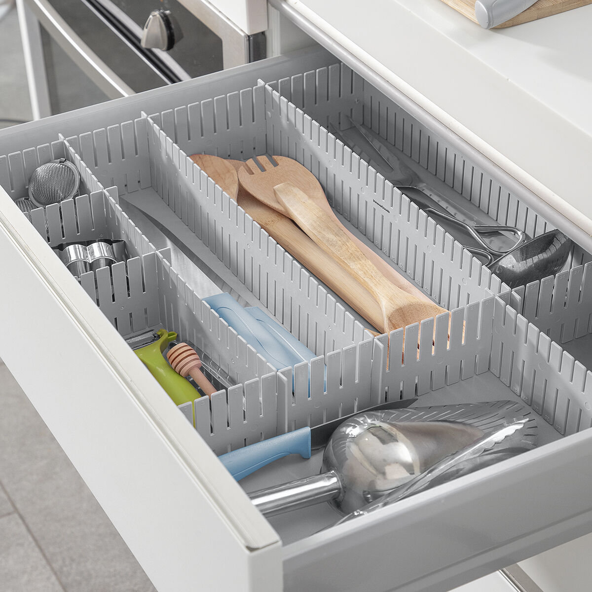 Divisori Regolabili per Cassetti Condor InnovaGoods 16 Unità - Immagine 4