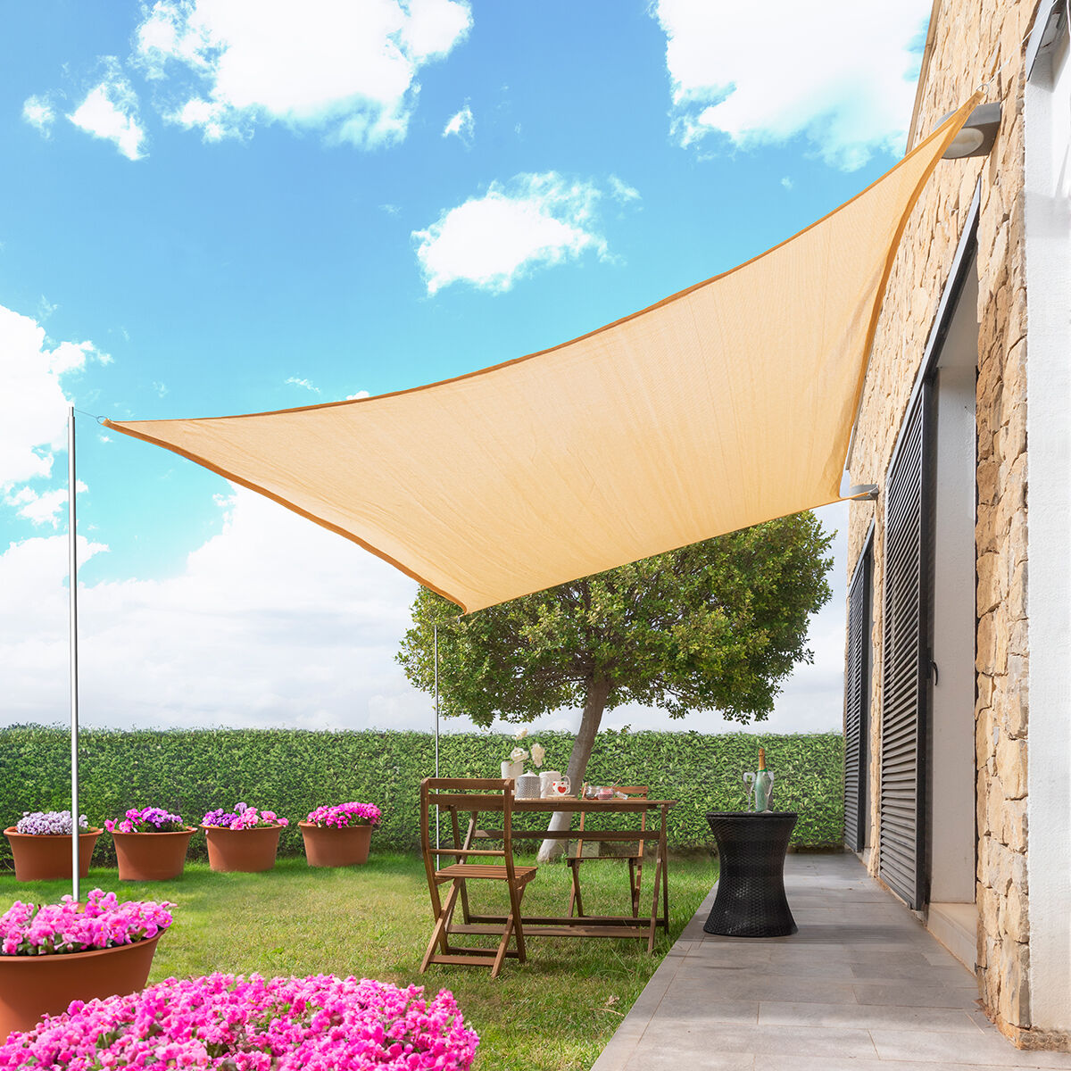 Tenda Parasole a Vela Rettangolare Shazail InnovaGoods 2 x 3 m - Immagine 6