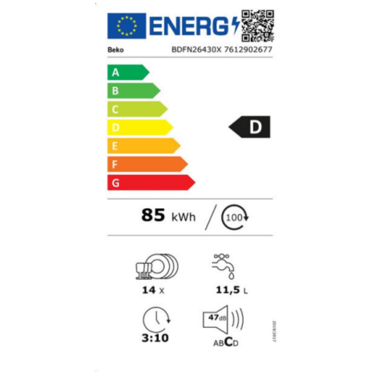 Lavastoviglie BEKO BDFN26430W Bianco 60 cm - Immagine 2